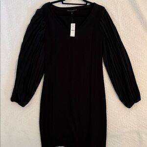 White House Black Market Black Long Sleeve Dress
